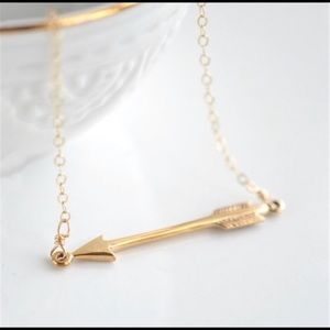 Gold Arrow Pendant Necklace